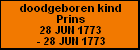 doodgeboren kind Prins