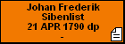 Johan Frederik Sibenlist