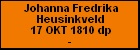 Johanna Fredrika Heusinkveld