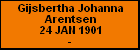 Gijsbertha Johanna Arentsen