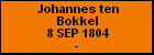 Johannes ten Bokkel