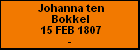 Johanna ten Bokkel
