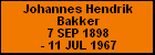 Johannes Hendrik Bakker