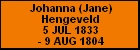 Johanna (Jane) Hengeveld