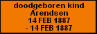 doodgeboren kind Arendsen