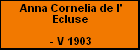 Anna Cornelia de l' Ecluse