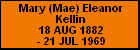 Mary (Mae) Eleanor Kellin