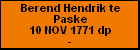 Berend Hendrik te Paske