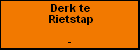 Derk te Rietstap