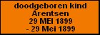 doodgeboren kind Arentsen