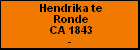 Hendrika te Ronde