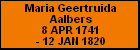 Maria Geertruida Aalbers