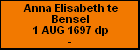Anna Elisabeth te Bensel