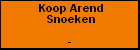 Koop Arend Snoeken
