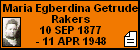 Maria Egberdina Getrude Rakers