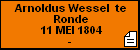 Arnoldus Wessel te Ronde