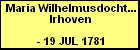Maria Wilhelmusdochter van Irhoven