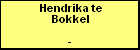 Hendrika te Bokkel