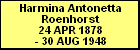 Harmina Antonetta Roenhorst