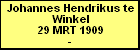 Johannes Hendrikus te Winkel