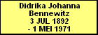 Didrika Johanna Bennewitz