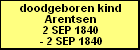 doodgeboren kind Arentsen