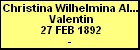 Christina Wilhelmina Alida Valentin