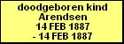 doodgeboren kind Arendsen