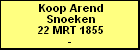 Koop Arend Snoeken
